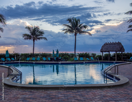 Pool at tropical resort