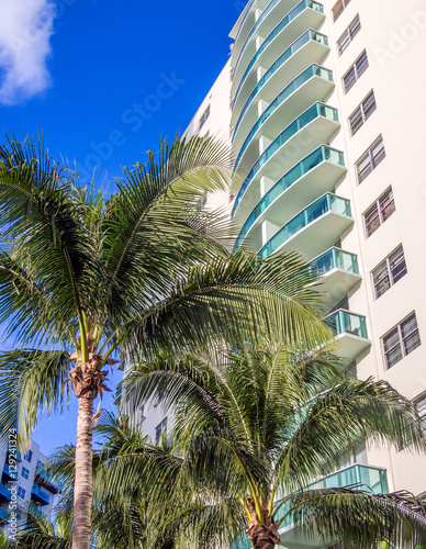 Tall building at tropical resort © oldmn