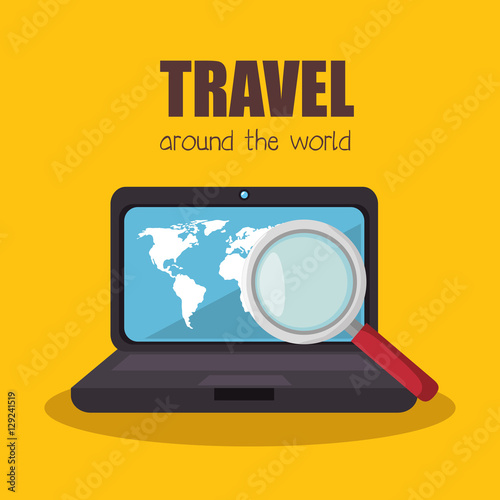 buy online travel tickets vector illustration design