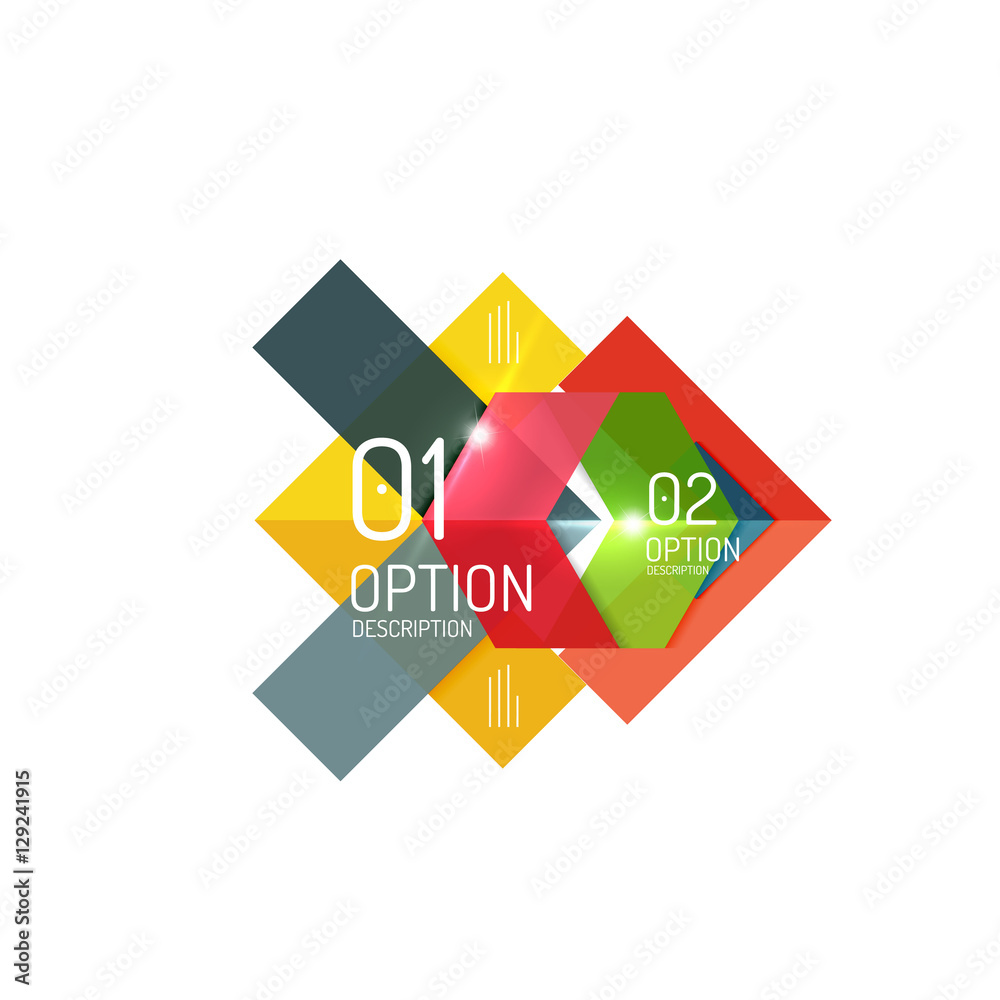 Vector business infographics, option select Vector business infographics, option select