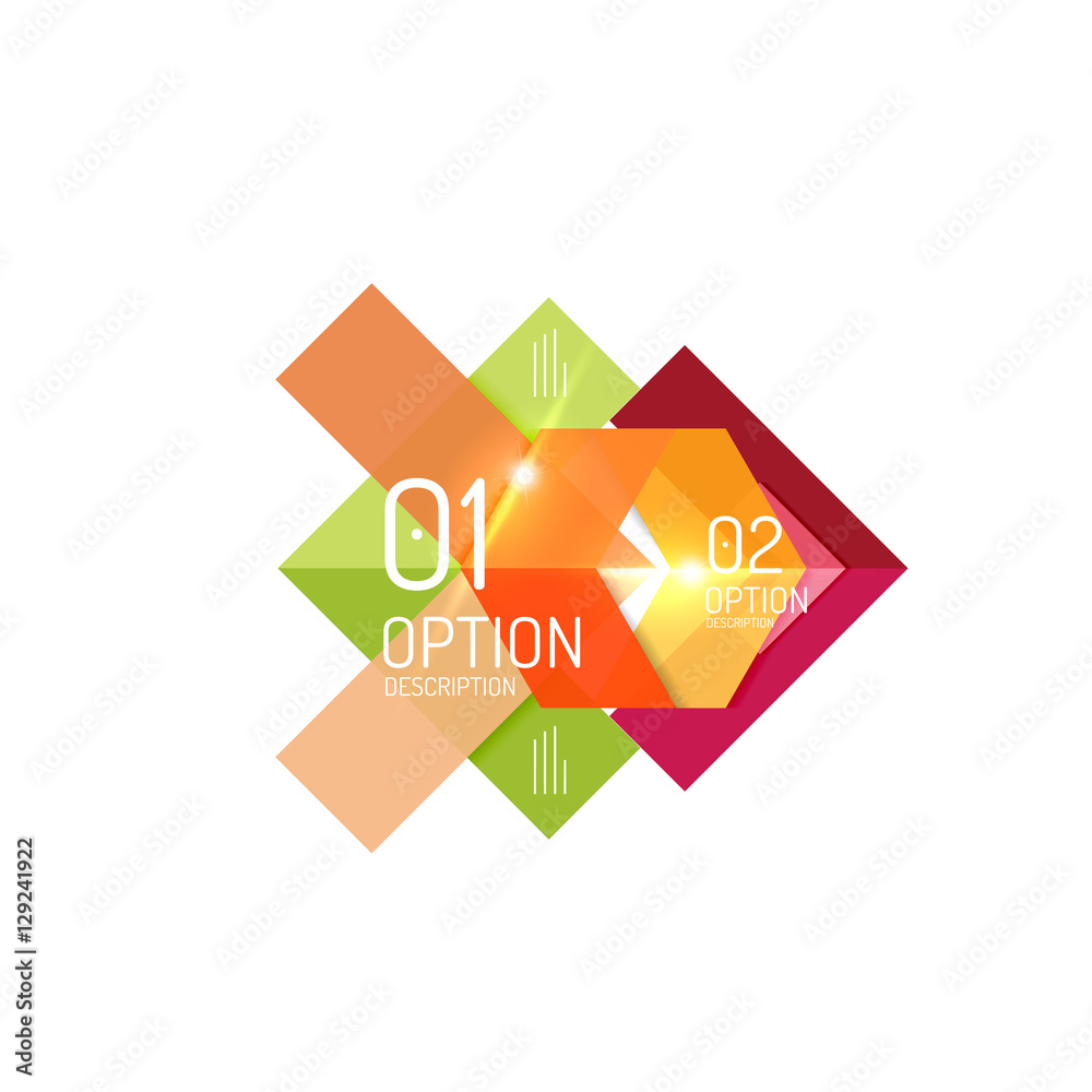 Vector business infographics, option select Vector business infographics, option select