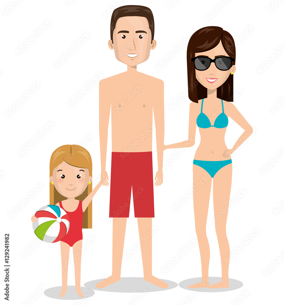person charcter with Swimwear vector illustration design person charcter with Swimwear vector illustration design