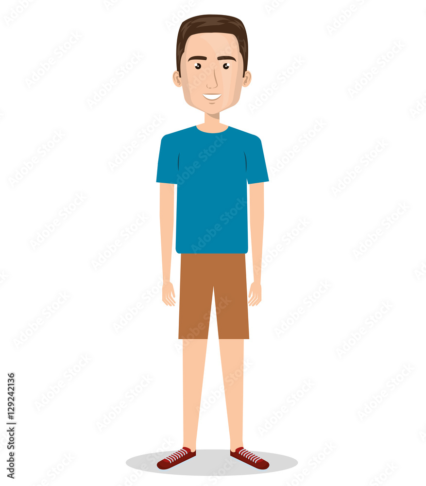 man character with casual dress vector illustration design man character with casual dress vector illustration design
