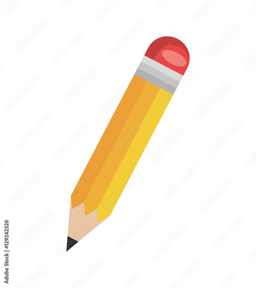 pencil school supply isolated icon vector illustration design pencil school supply isolated icon vector illustration design