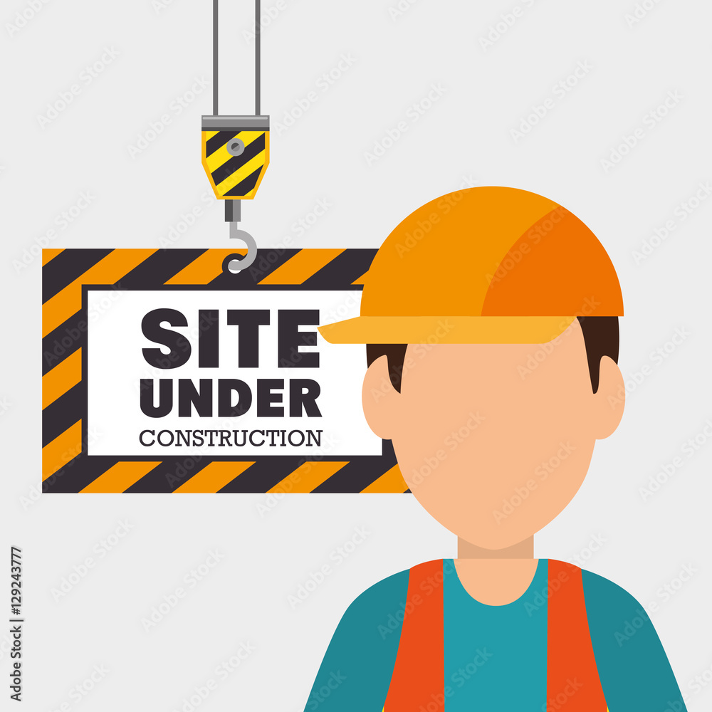 site under construction icon vector illustration design site under construction icon vector illustration design