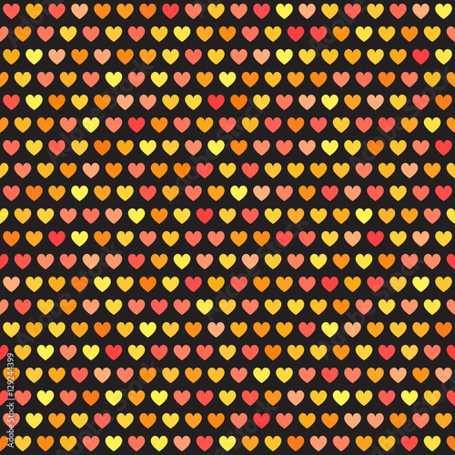 Heart pattern. Seamless vector background