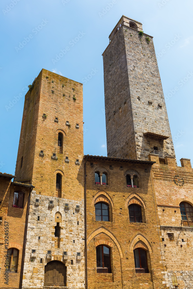 towers in San Gimignano, Italy