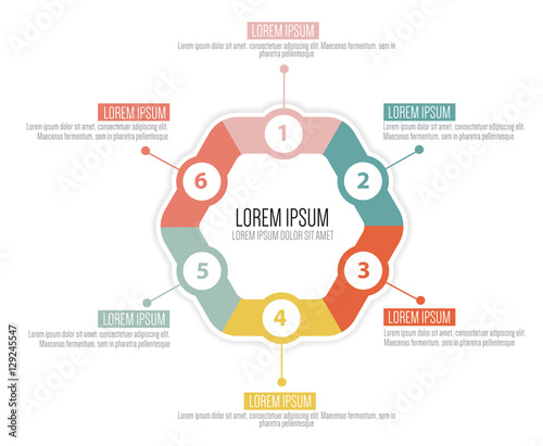 Vector Infographic design template with steps