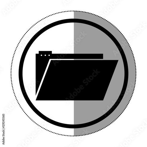 File icon. Folder document data archive and storage theme. Isolated design. Vector illustration