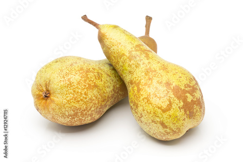 Two whole, uncut "abate fetel" pears