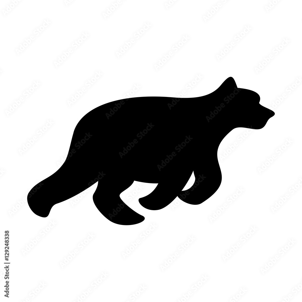 running bear Stock Vector Adobe Stock