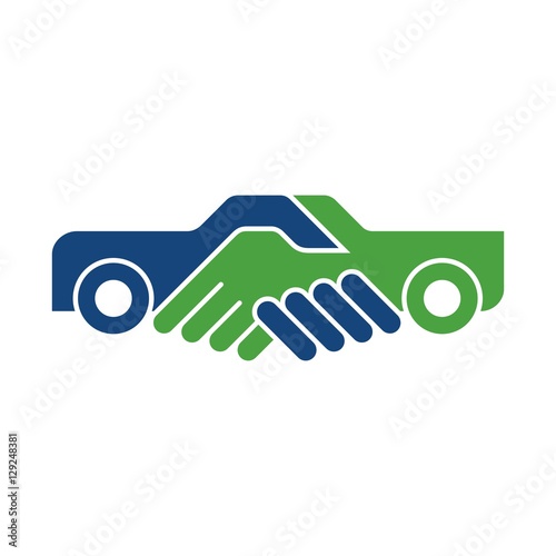 car selling. deal logo.