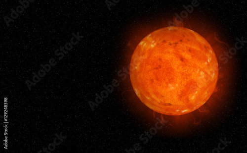 Fototapeta Naklejka Na Ścianę i Meble -  The Sun in space