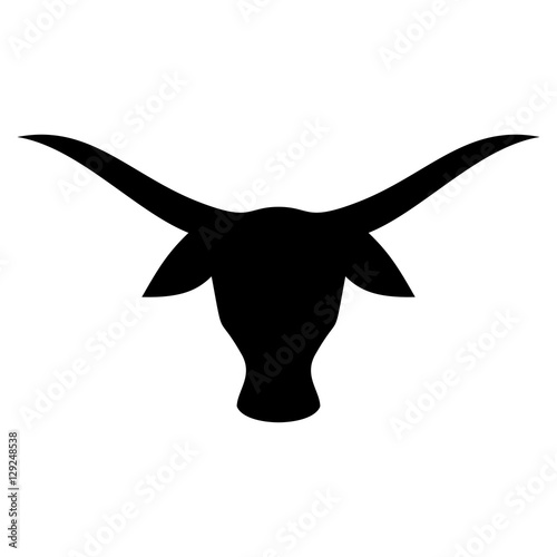 buffalo head. bull logo. cow icon. bison symbol.