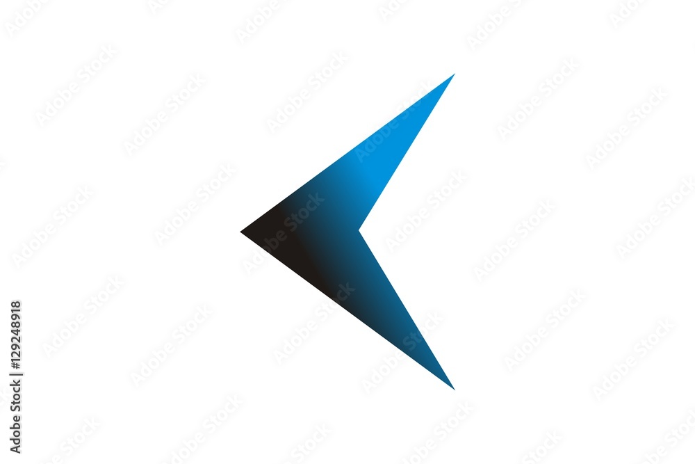 Logo Arrow or K letter Abstract Logo Arrow or K letter Abstract