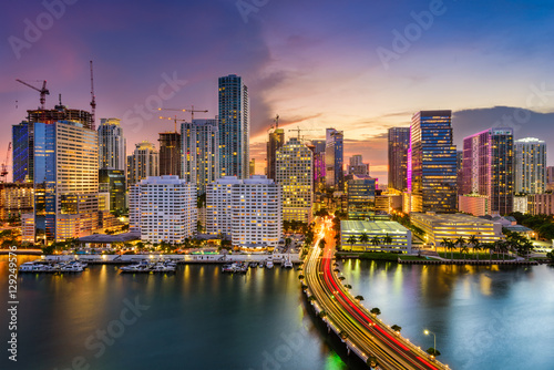 Miami  Florida  Skyline