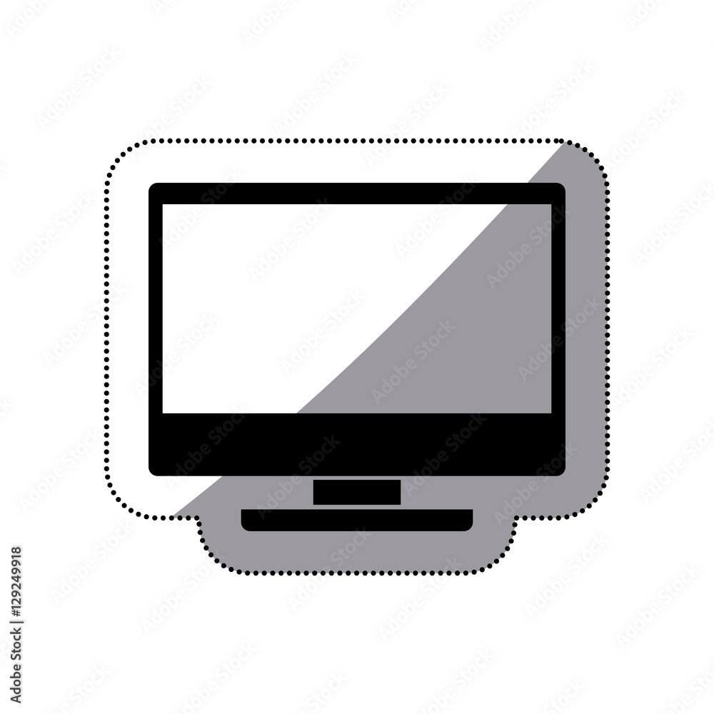 Computer icon. Device gadget technology and electronic theme. Isolated design. Vector illustration