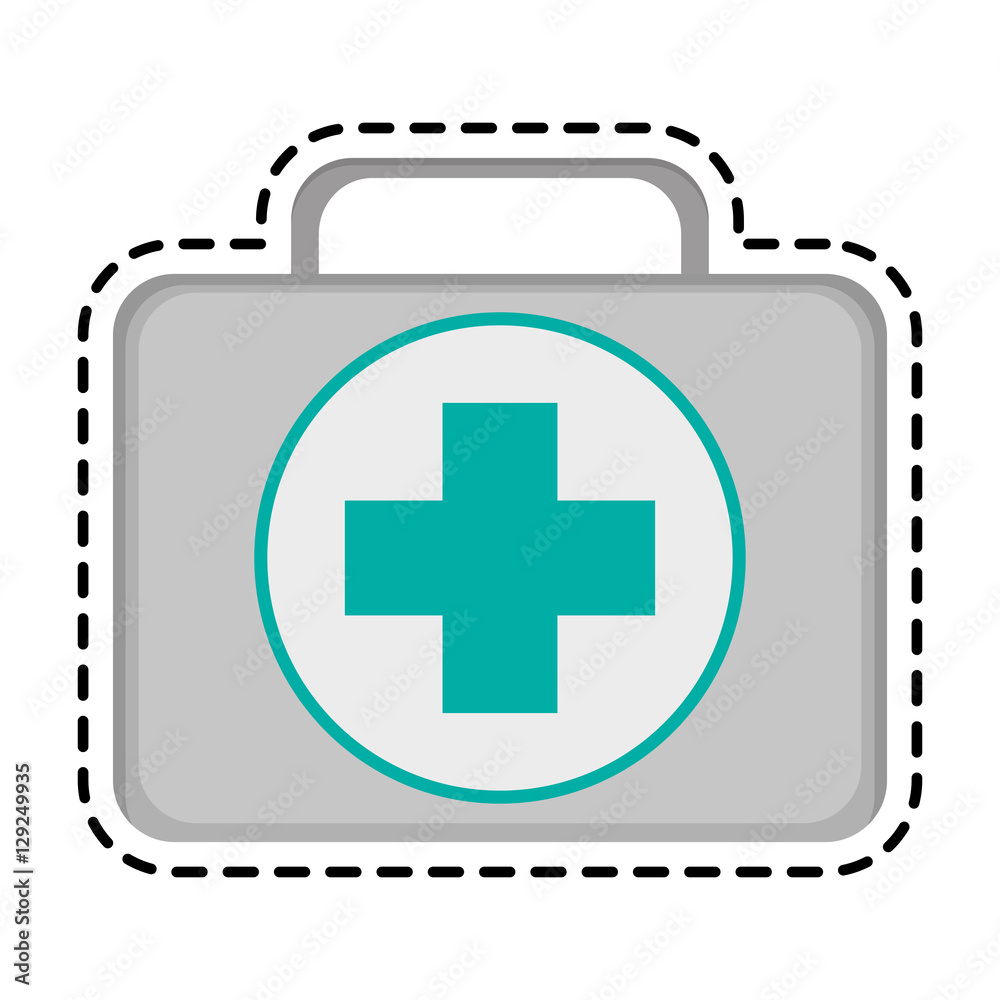 Medical kit icon. Medical health care hospital and emergency theme. Isolated design. Vector illustration Medical kit icon. Medical health care hospital and emergency theme. Isolated design. Vector illustration