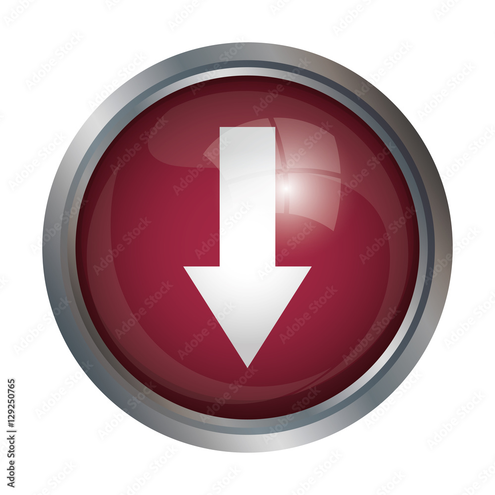 Arrow inside button icon. Direction element and web theme. Isolated design. Vector illustration Arrow inside button icon. Direction element and web theme. Isolated design. Vector illustration