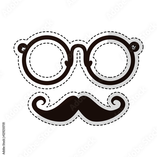 hipster man icon image vector illustration design 