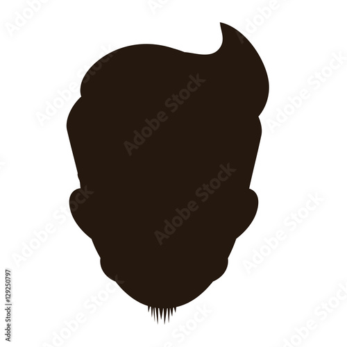 man portrait silhouette icon image vector illustration design 