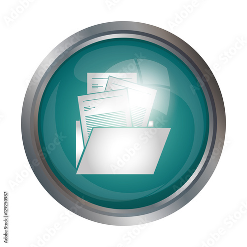 File icon. Folder document data archive and storage theme. Isolated design. Vector illustration