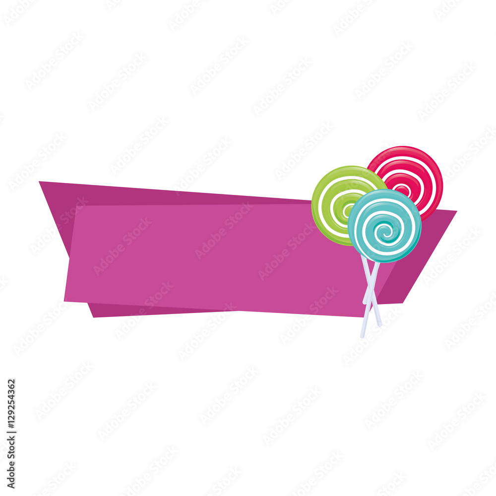 Candy blank emblem icon image vector illustration design stock vector