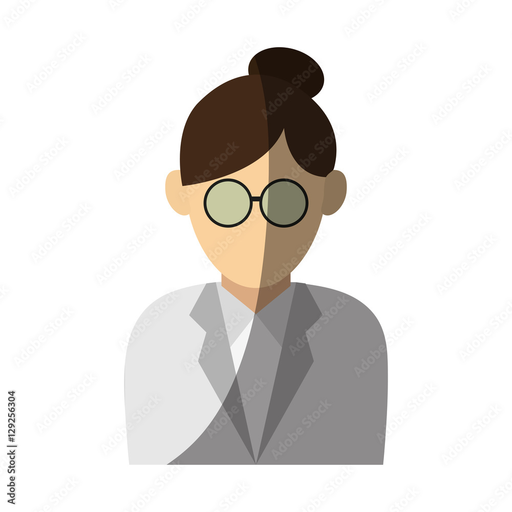 Woman doctor icon. Medical health care hospital and emergency theme. Isolated design. Vector illustration