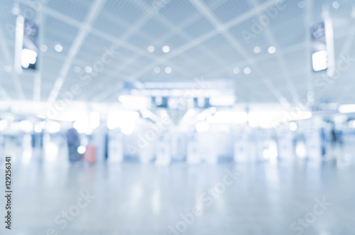 abstract blur in airport