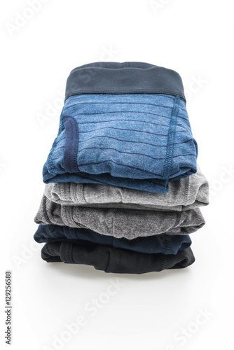 men underwear on white background