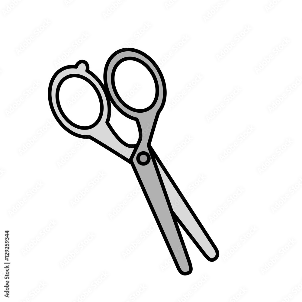 Scissor icon. Tool instrument cut object and utensil theme. Isolated design. Vector illustration Scissor icon. Tool instrument cut object and utensil theme. Isolated design. Vector illustration