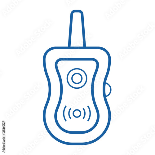 Avalanche beacon vector icon in outline design. Life saving device for snowboarders, skiers and climbers. Avalanch transmitter thin line illustration.