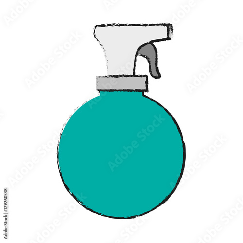 Water atomizer icon. Hair salon supply utensil and barbershop theme. Isolated design. Vector illustration