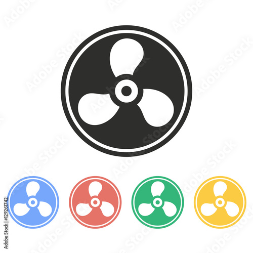 Fan - vector icon.