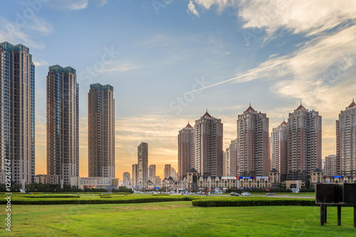 Dalian evening city building © TPG