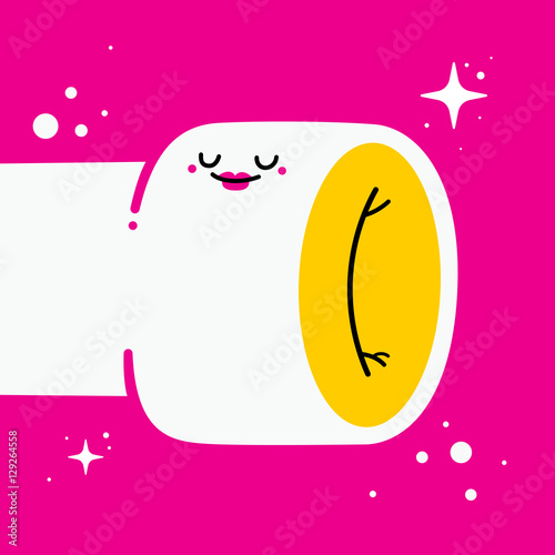 Handdrawn illustration with cute male masturbator on pink background. Useful for sex shop advertising or Valentine's day cards.