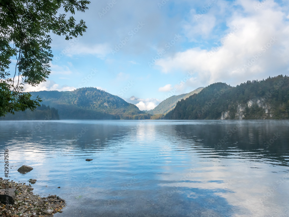 Lake Alpsee in Germany