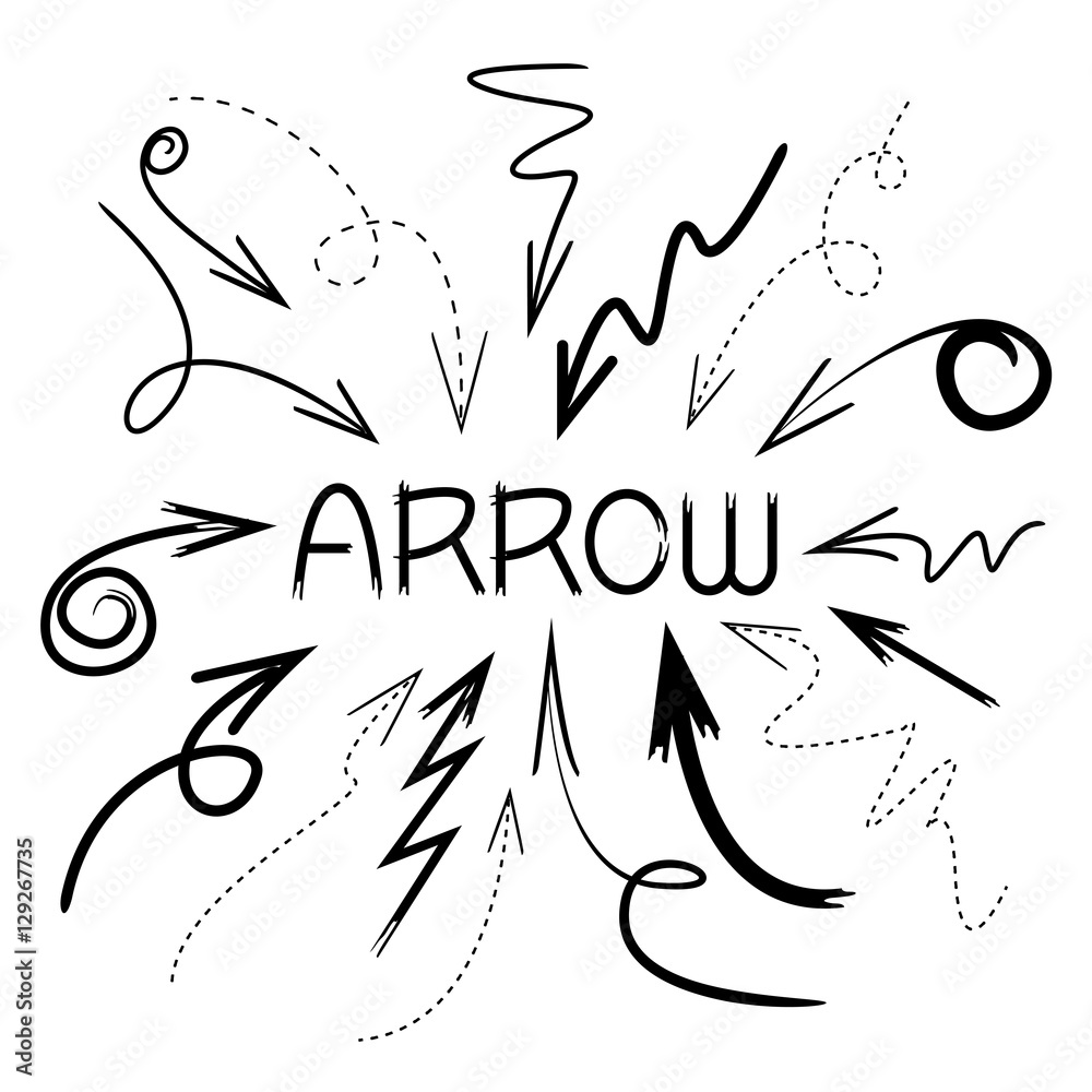 doodle arrows doodle arrows
