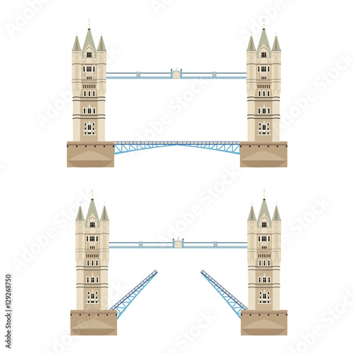 Tower bridge vector