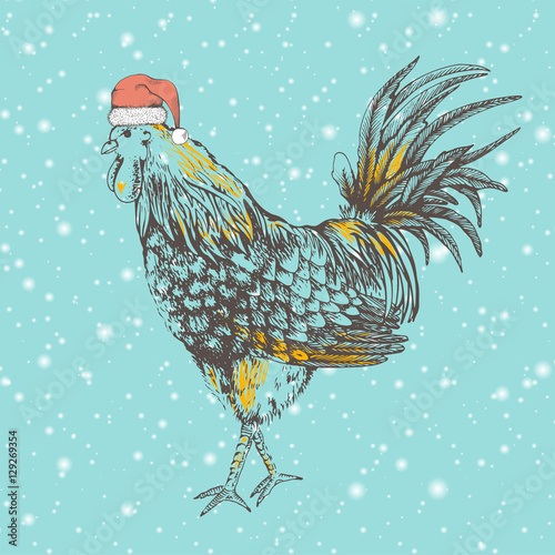 Vintage design with rooster