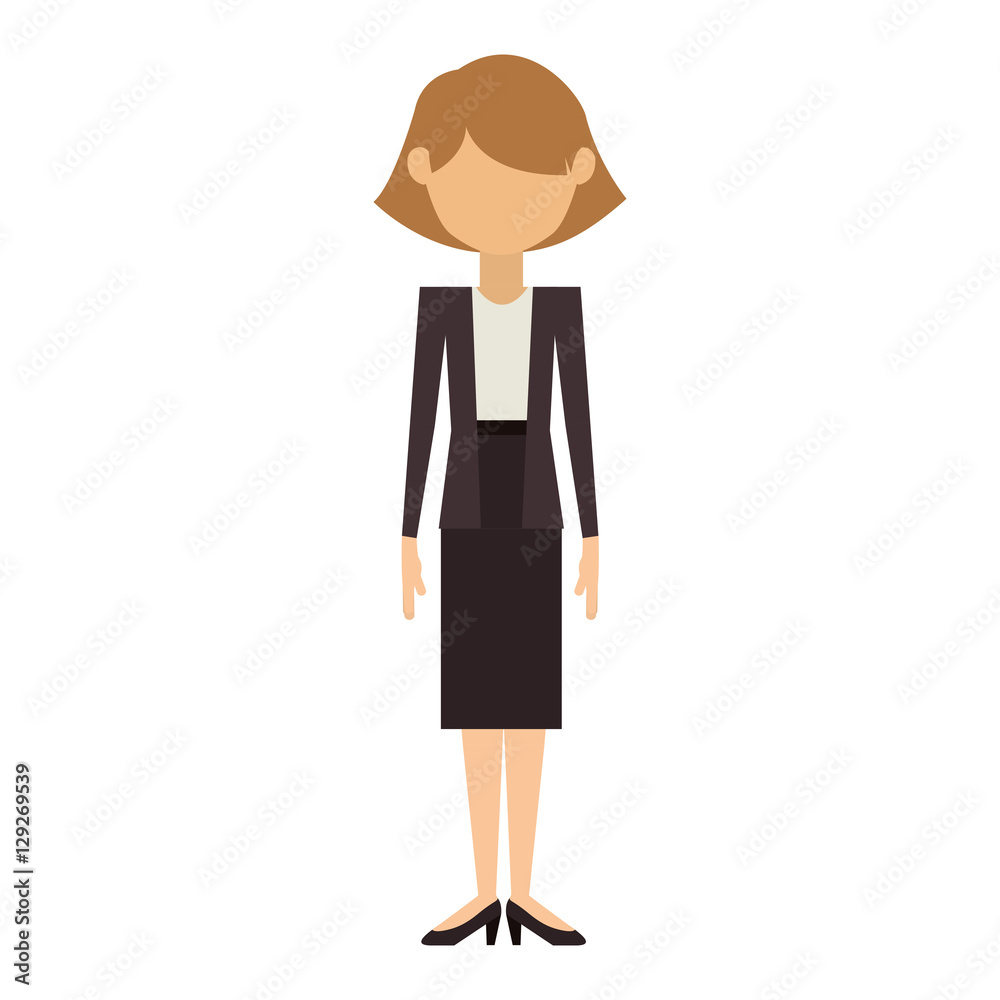 Woman icon. Girl female avatar person people and human theme. Isolated design. Vector illustration Woman icon. Girl female avatar person people and human theme. Isolated design. Vector illustration