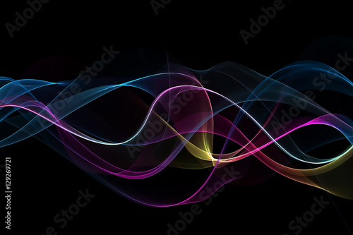 abstract multicolored waves