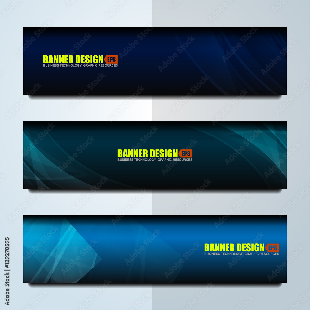 Business Banners Template Design, vector illustration