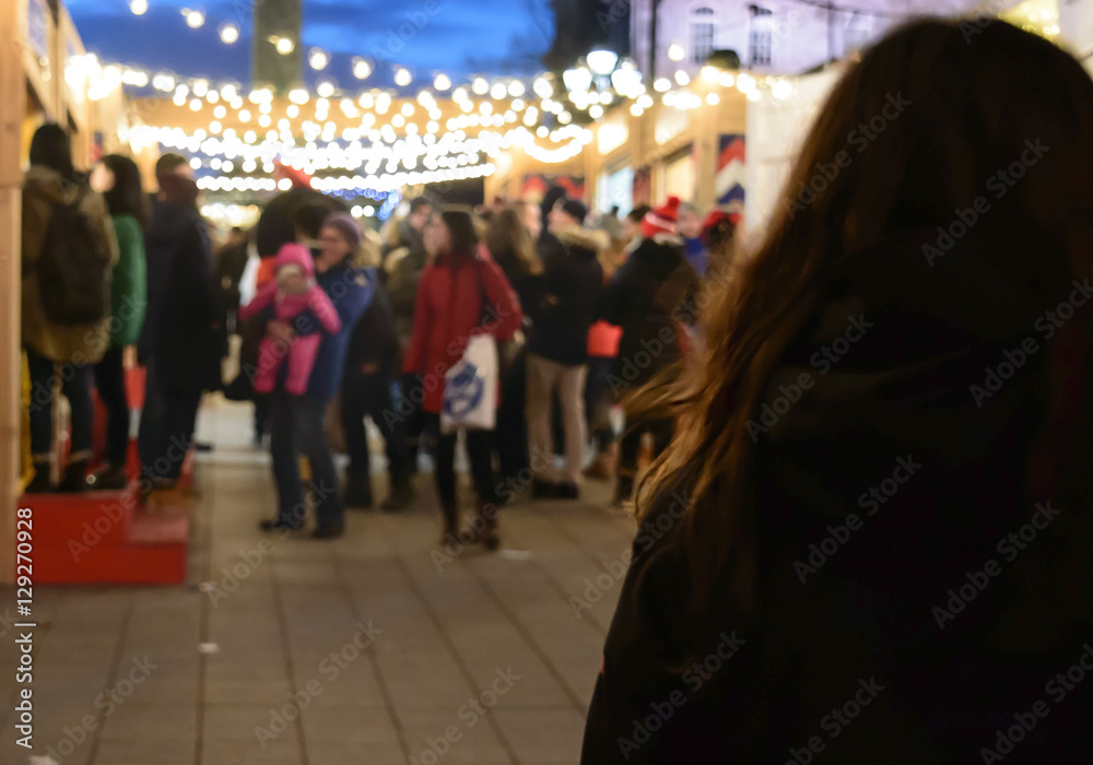 Feeling Isolated in the Holidays Seasonal Depression in Christmas Market Crowd