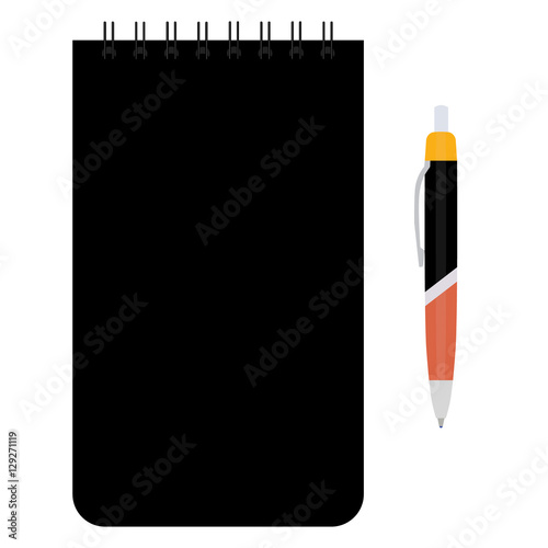 Notepad and pen