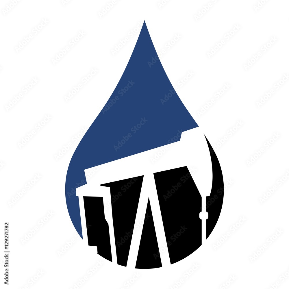 Oil Rig Logods oil rig logo Stock Vector | Adobe Stock