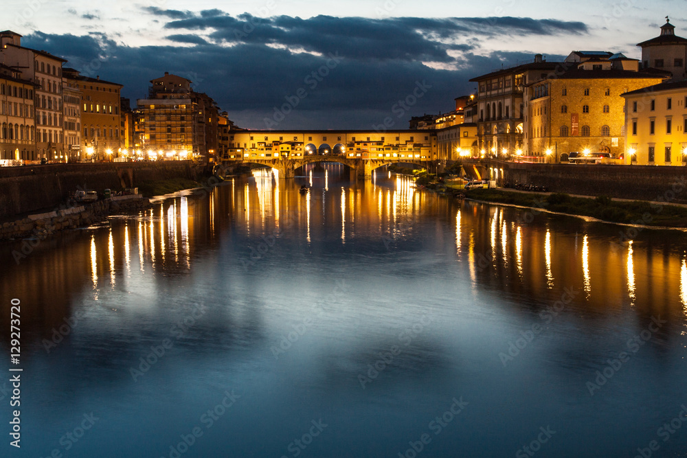 Ponte Vecchio in the evening