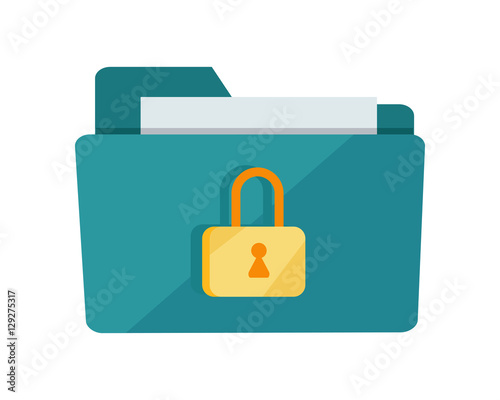 Vector Folder Lock Icon