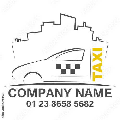 Taxi logo design template
