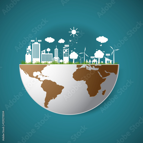 Ecology concept. save world